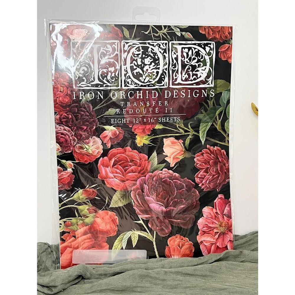 REDOUTE II - IOD Transfer Pad - Eight 12"x16" Sheets - Brand New